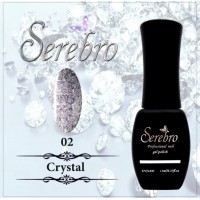Гель-лак "Serebro" Crystal №02, 11 мл