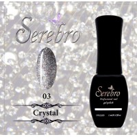 Гель-лак "Serebro" Crystal №03, 11 мл