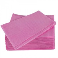 Салфетки защитные для стола двухслойные 33см х 45см(розовые)