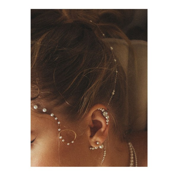 Miamitats Кристаллы на клейком слое для лица, волос и тела Pearl in White 
