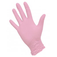 NitriMAX розовые смотровые перчатки,размер L (50 шт)