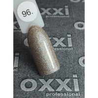 Гель лак Oxxi №096 (светлый бежевый с насыщенными мелкими голографическими блестками), 8 мл